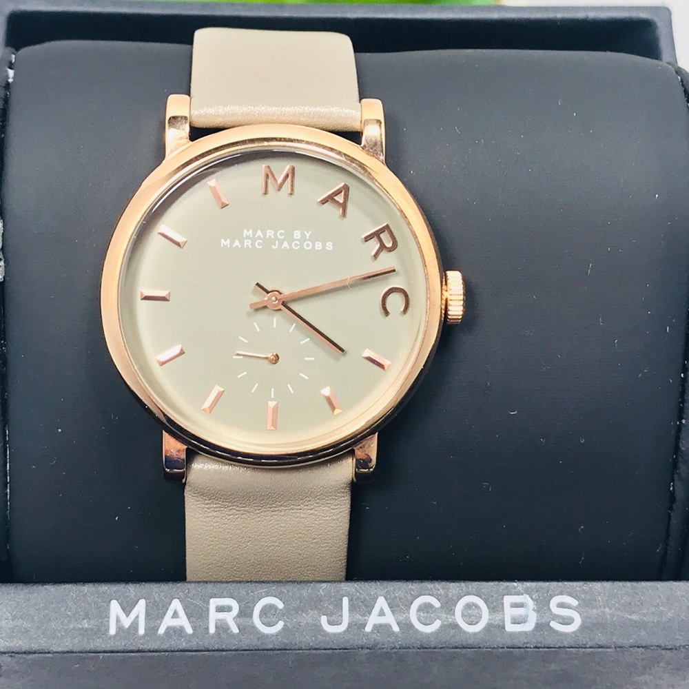 Authentic Marc Jacobs Leather Wristwatch
